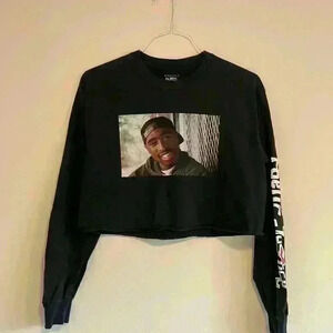 Bioworld Poetic Justice Tupac Cropped Long Sleeve Tee